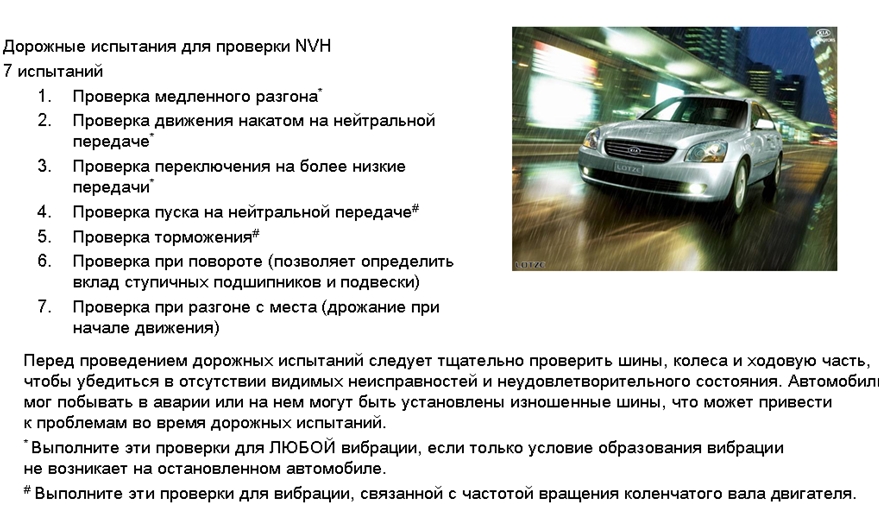 Дорожные испытания