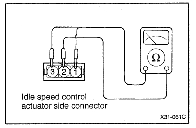 G4JP Проверка регулятора холостого хода (ISC Actuator