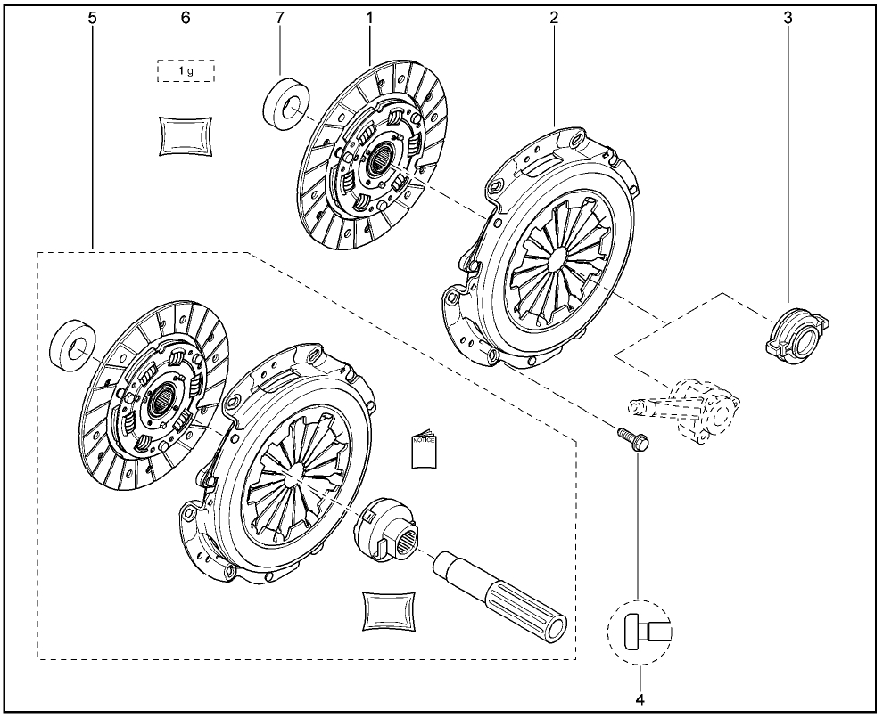 Номера сцепления двигателя Renault K4M (16кл) Лада Ларгус