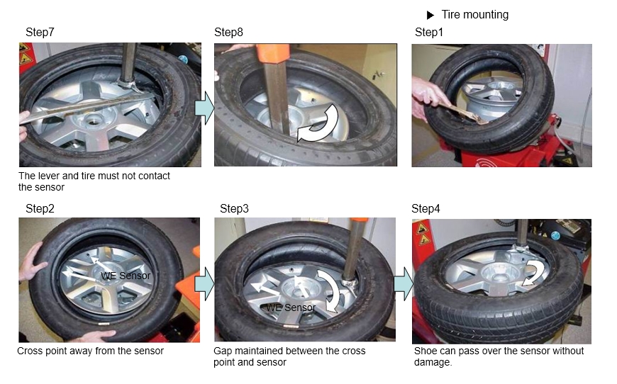 TPMS - Система контроля давления в шинах Меры предосторожности при замены шины 2