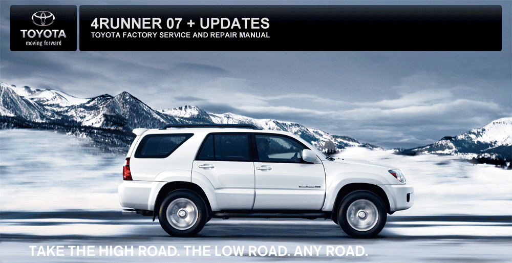 Toyota 4runner 2007 + updates (Руководство по эксплуатации, сервису и ремонту на АНГЛ.ЯЗ.)