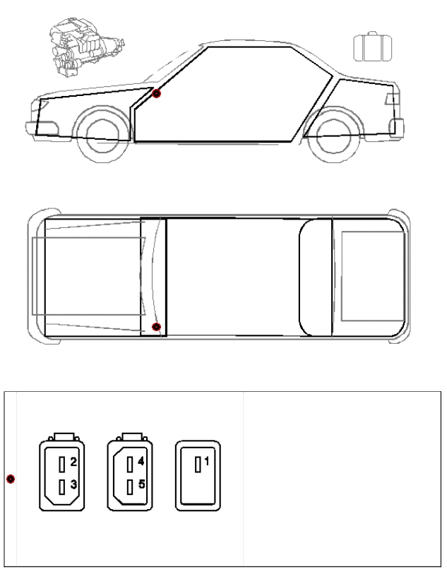 AUDI 200 91-97 место разъема диагностики