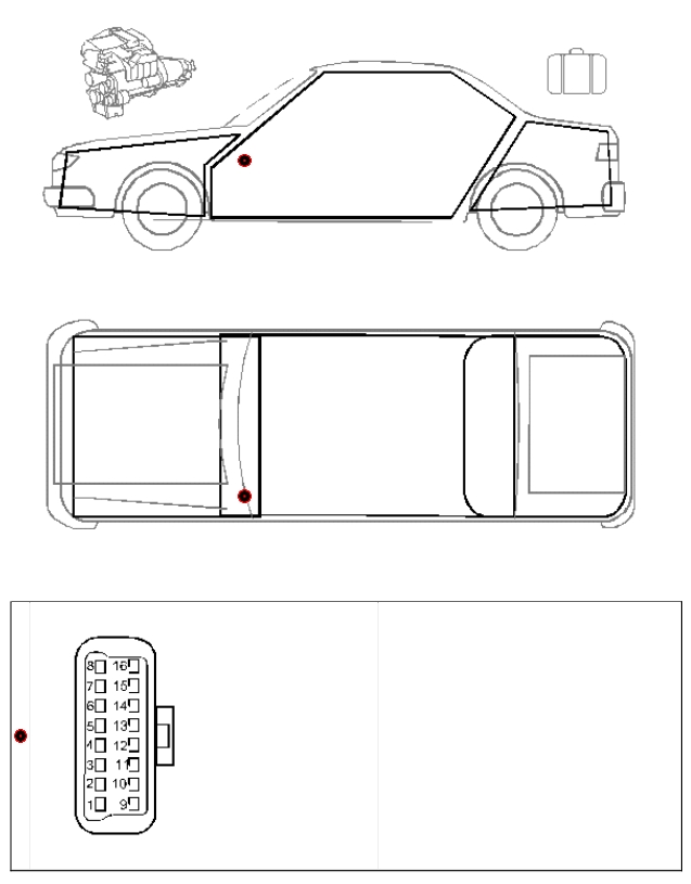AUDI A6 98-2001место установки разъема диагностики