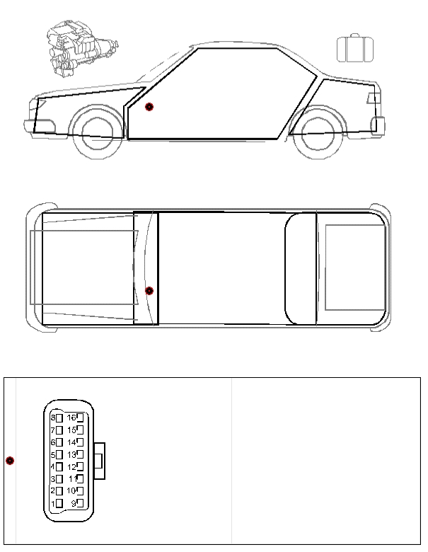 TOYOTA COROLLA bis 99 место установки разъема диагностики