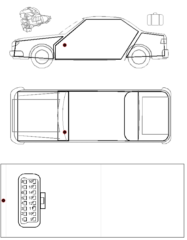 TOYOTA PASEO место установки разъема диагностики