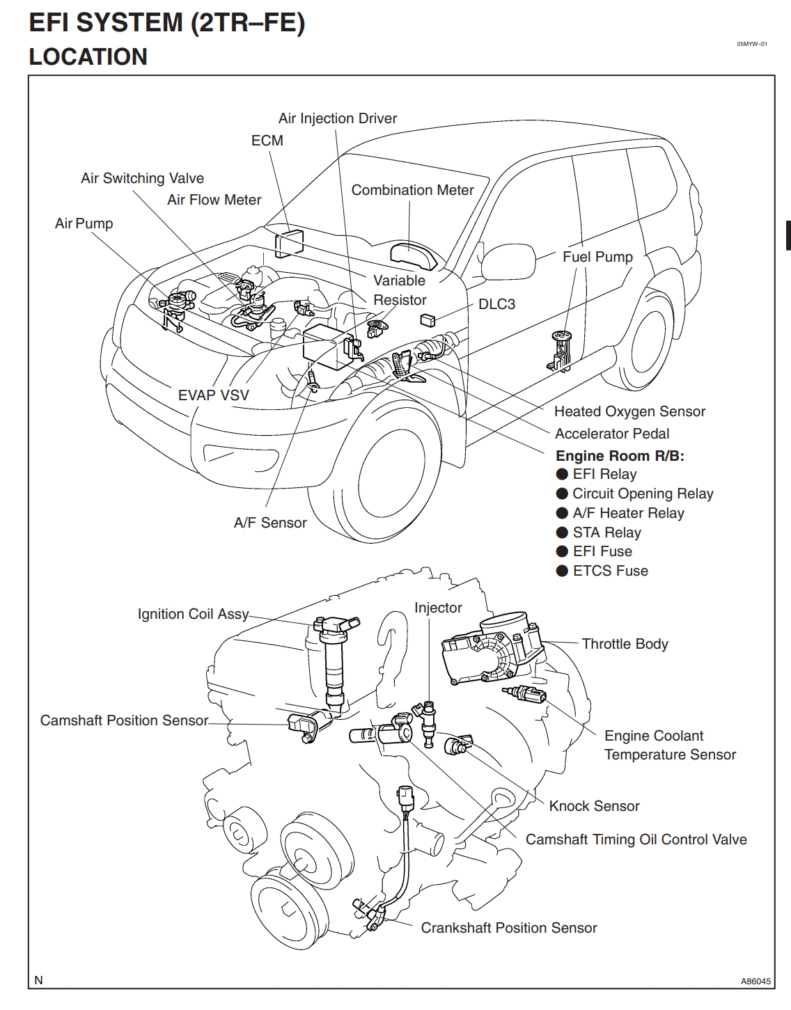 Двигатель Toyota 2TR-FE