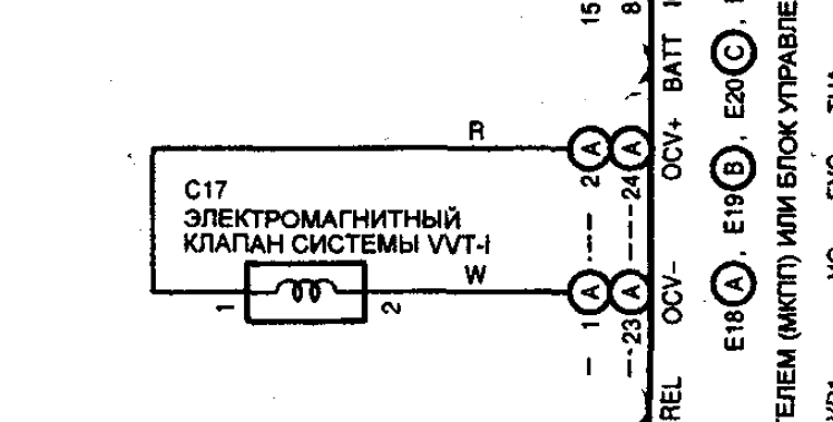 1ZZ-FE схема подключения клапана системы VVT-i