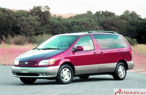 Toyota Sienna 3.0 V6 24V (197 Hp) /1997, 1998, 1999, 2000, 2001, 2002/  Specs - фото