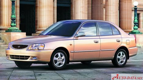 Hyundai Accent 2 1.5 i 165 (102 Hp) Автомат | Технические характеристики, Расход топлива, Размеры - фото