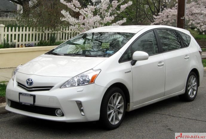 Toyota Prius+ 1.8 HSD (99 Hp) e-CVT /2011, 2012, 2013, 2014, 2015/  Specs - фото
