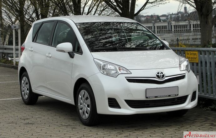Toyota Verso-S II 1.4 D-4D DPF (89 Hp) /2010, 2011, 2012, 2013, 2014, 2015/  Specs - фото