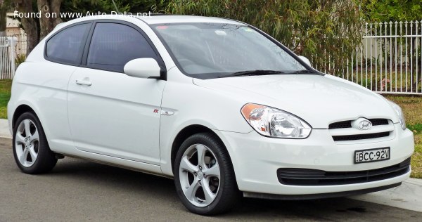 Hyundai Accent Хэтчбек 3 1.6 (112 Hp) Автомат | Технические характеристики, Расход топлива, Размеры - фото