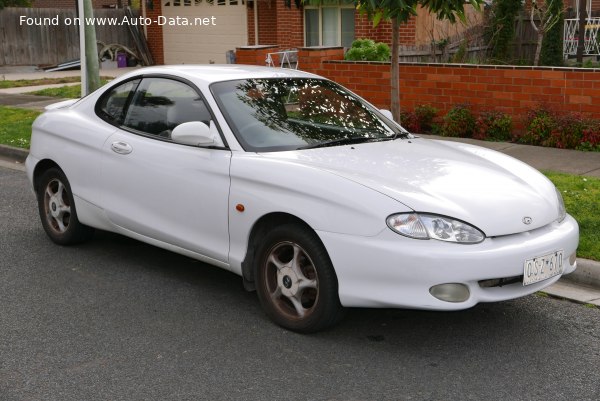 Hyundai Coupe 1 (RD) 2.0 i 165 (139 Hp) Автомат | Технические характеристики, Расход топлива, Размеры - фото