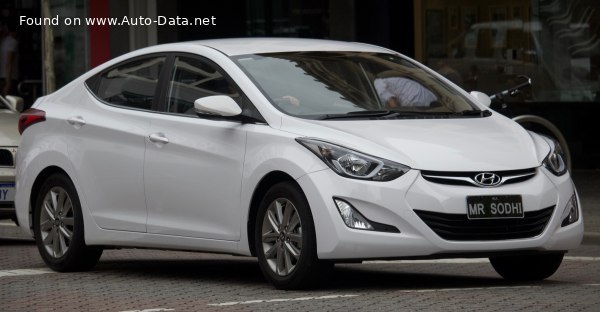 Hyundai Elantra 5 (facelift 2013) 1.8 (150 Hp) Автомат | Технические характеристики, Расход топлива, Размеры - фото