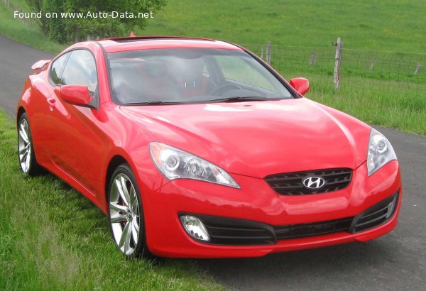 Hyundai Genesis Coupe 3.8 56 245 (306 Hp) | Технические характеристики, Расход топлива, Размеры - фото