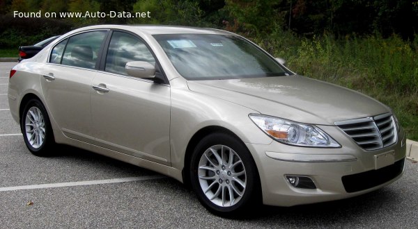 Hyundai Genesis 4.6 i 58 (373 Hp) | Технические характеристики, Расход топлива, Размеры - фото