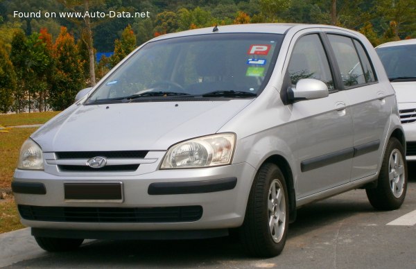 Hyundai Getz 1.1 MP1 (62 Hp) | Технические характеристики, Расход топлива, Размеры - фото