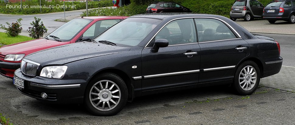 Hyundai Grandeur 3 (XG, facelift 2003) 2.0i 56 (137 Hp) Автомат | Технические характеристики, Расход топлива, Размеры - фото