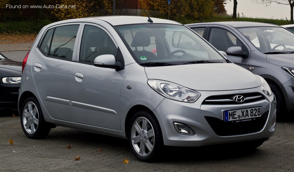 Hyundai i10 1 (facelift 2011) 1.2 (86 Hp) Автомат | Технические характеристики, Расход топлива, Размеры - фото