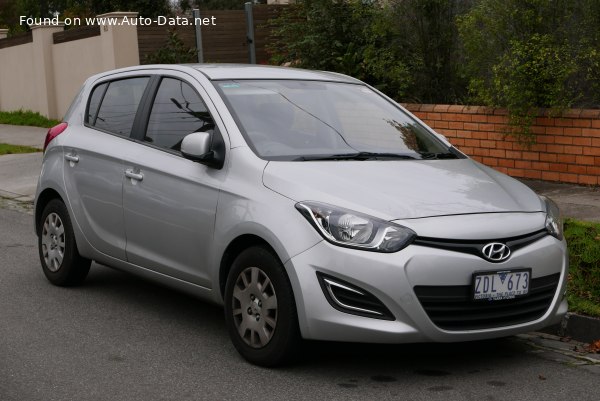 Hyundai i20 1 (PB facelift 2012) 1.2 165 (86 Hp) | Технические характеристики, Расход топлива, Размеры - фото