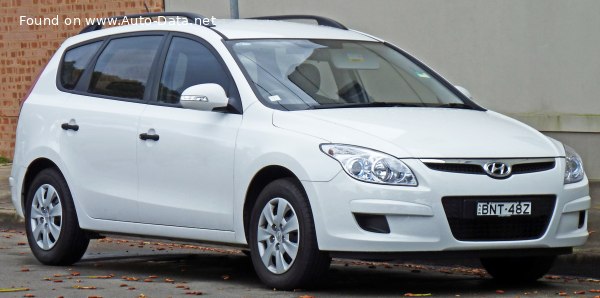 Hyundai i30 1 CW 2.0 (143 Hp) Автомат | Технические характеристики, Расход топлива, Размеры - фото