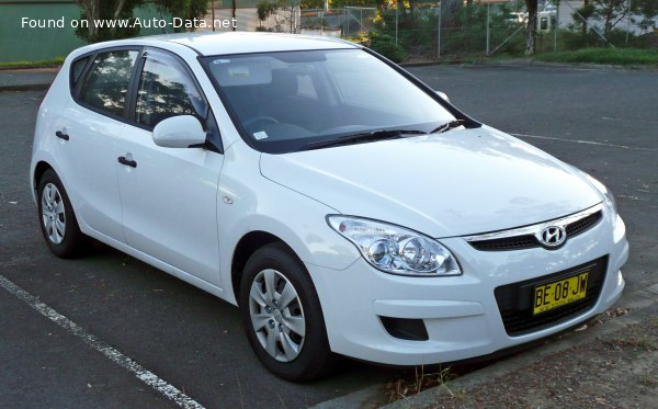 Hyundai i30 1 2.0 CRDi (140 Hp) | Технические характеристики, Расход топлива, Размеры - фото