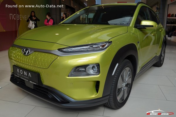 Hyundai Kona 1 42 kWh (136 Hp) Electric | Технические характеристики, Расход топлива, Размеры - фото