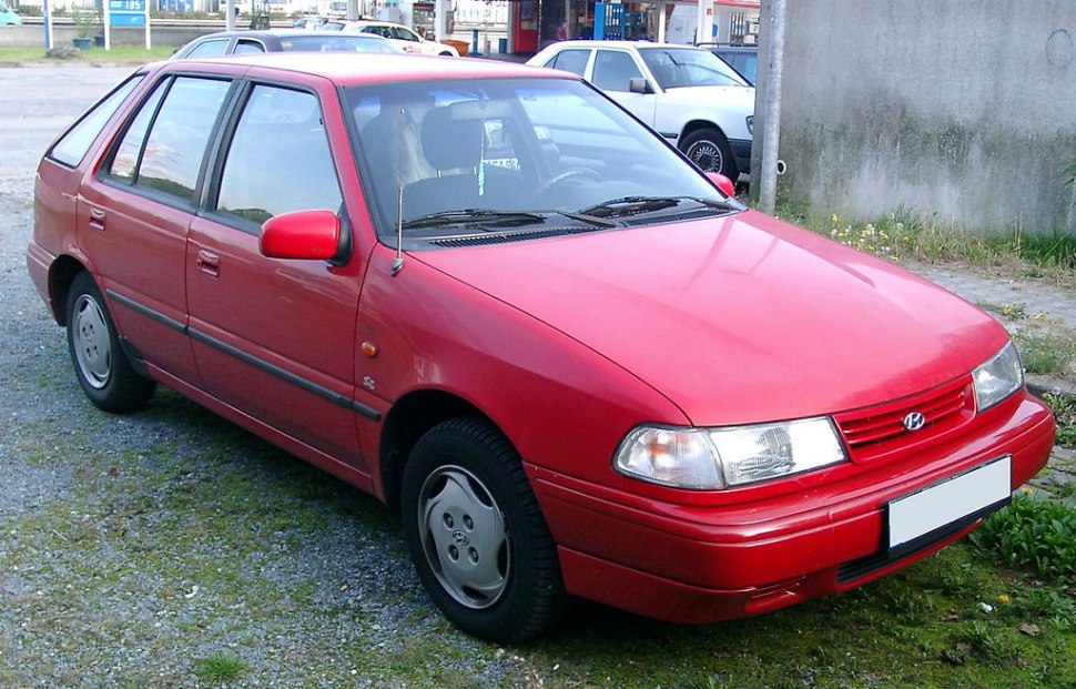 Hyundai Pony/excel Хэтчбек (X-2) 1.3 (58 Hp) | Технические характеристики, Расход топлива, Размеры - фото