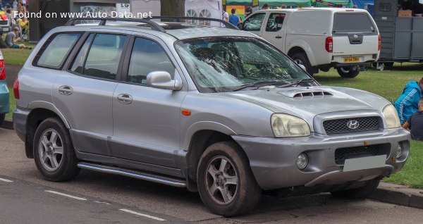Hyundai Santa Fe 1 (SM) 2.7 i 56 245 (173 Hp) 4WD Автомат | Технические характеристики, Расход топлива, Размеры - фото