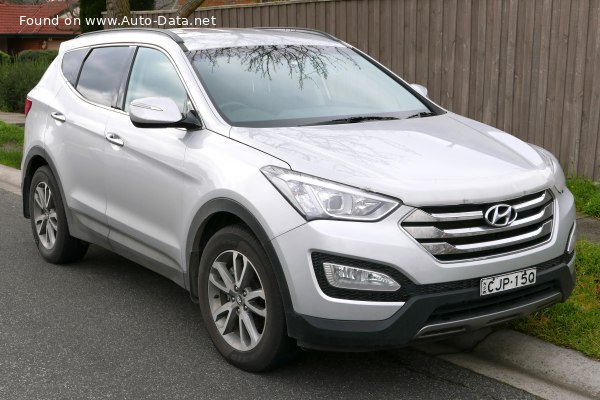 Hyundai Santa Fe 3 (DM) 2.2 CRDi (197 Hp) 4WD | Технические характеристики, Расход топлива, Размеры - фото