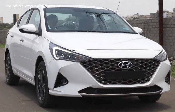 Hyundai Verna 5 (facelift 2020) 1.5 MPi (115 Hp) | Технические характеристики, Расход топлива, Размеры - фото