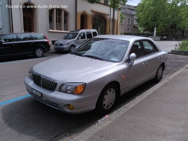 Hyundai XG 2.5 V6 (163 Hp) Автомат | Технические характеристики, Расход топлива, Размеры - фото