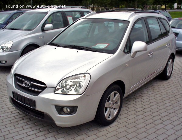 Kia Carens 2 2.0 CRDi (140 лс) Автомат | Технические характеристики, расход топлива , Габариты - фото