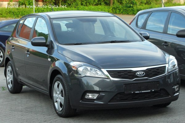 Kia Cee'd 1 (facelift 2009) 1.6D 165 (115 лс) automatic | Технические характеристики, расход топлива , Габариты - фото