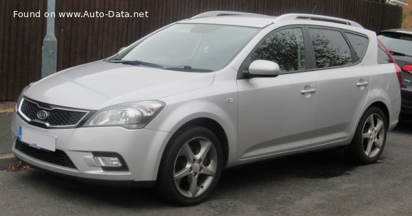 Kia Cee'd SW 1 (facelift 2009) 1.6 CRDi 165 (115 лс) Автомат | Технические характеристики, расход топлива , Габариты - фото