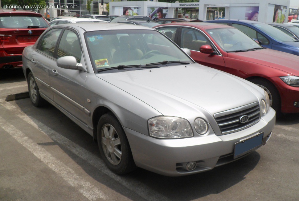 Kia Optima I (facelift 2003) 2.0i 16V (136 лс) | Технические характеристики, расход топлива , Габариты - фото