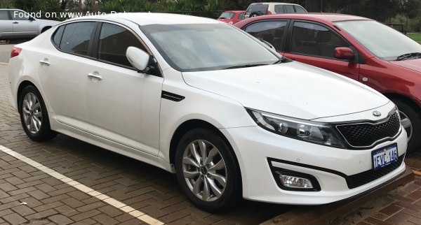 Kia Optima III (facelift 2013) 2.0 CVVT 16V (165 лс) | Технические характеристики, расход топлива , Габариты - фото