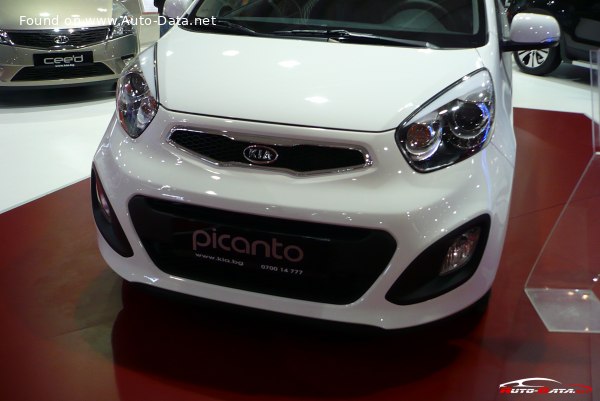 Kia Picanto II 3D 1.2 16V (85 лс) | Технические характеристики, расход топлива , Габариты - фото