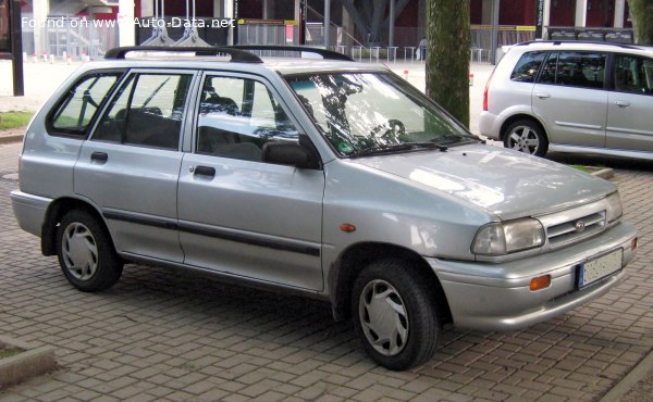 Kia Pride Combi 1.3 i (64 лс) | Технические характеристики, расход топлива , Габариты - фото