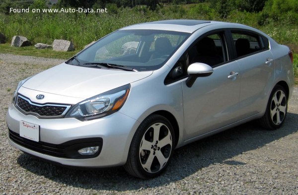 Kia Rio III Sedan (UB) 1.1 CRDi 12V (75 лс) | Технические характеристики, расход топлива , Габариты - фото