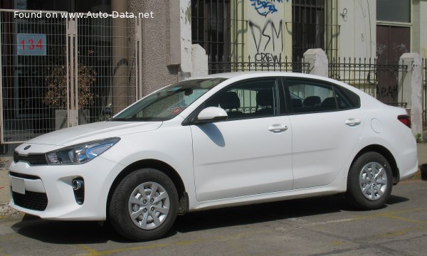 Kia Rio IV Sedan (YB) 1.6 (130 лс) | Технические характеристики, расход топлива , Габариты - фото