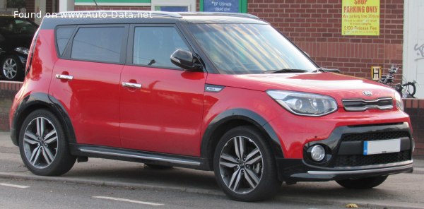 Kia Soul II (facelift 2016) 1.6 GDI (132 лс) | Технические характеристики, расход топлива , Габариты - фото