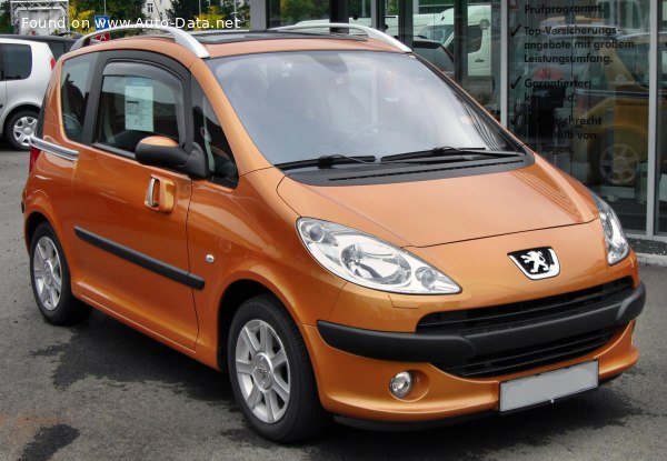 Peugeot 1007 1.4 16V (90 лс) | Технические характеристики, расход топлива , Габариты - фото