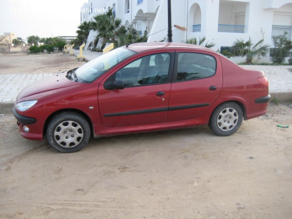 Peugeot 206 Sedan 1.6 (110 лс) | Технические характеристики, расход топлива , Габариты - фото