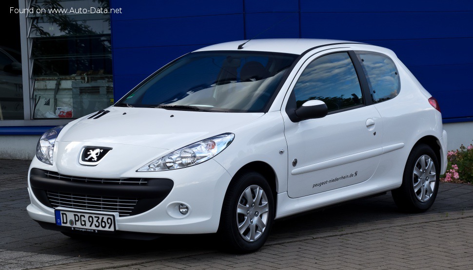 Peugeot 206+ 1.4i (75 лс) | Технические характеристики, расход топлива , Габариты - фото