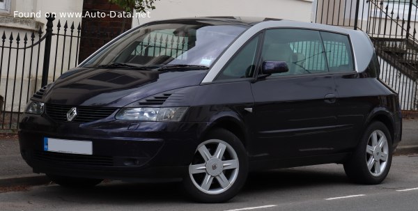Renault Avantime 2.2 dCi (150 лс) | Технические характеристики, расход топлива , Габариты - фото