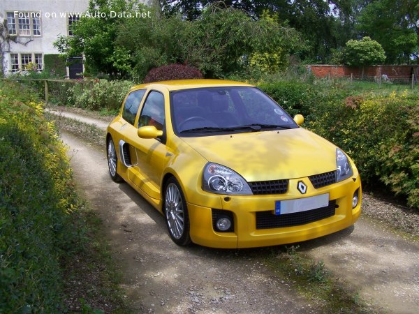 Renault Clio Sport (Phase II) 3.0i V6 245 (254 лс) | Технические характеристики, расход топлива , Габариты - фото