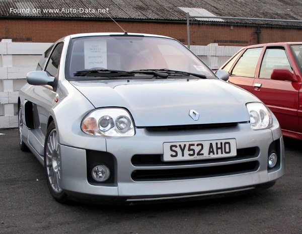Renault Clio Sport (Phase I) 3.0 V6 (226 лс) | Технические характеристики, расход топлива , Габариты - фото