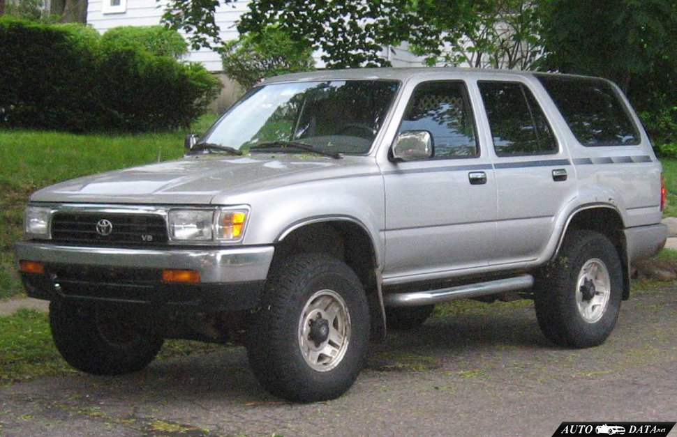 Toyota 4Runner II 3.0i V6 (143 Hp) 4x4 /1991, 1992, 1993, 1994, 1995/  Specs - фото