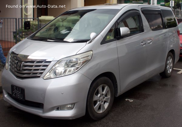 Toyota Alphard II 3.5 (280 Hp) /2008, 2009, 2010, 2011/  Specs - фото